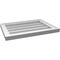 Ekena Millwork Vertical Surface Mount PVC Gable Vnt: Non-Functional, w/2"W x 1-1/2"H, Brickmould Frame, 22"W x 16"H GVPVE22X1602SN - alternate 5